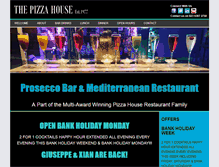 Tablet Screenshot of pizzahouserestaurant.com